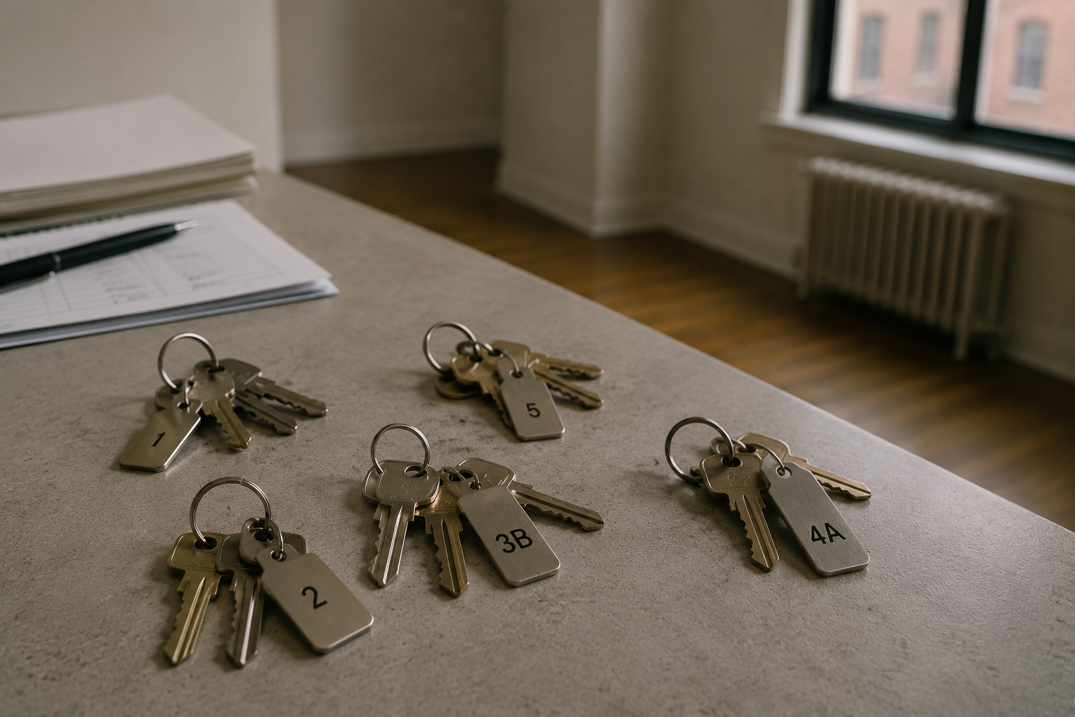 Plusieurs jeux de clés pour transitions de logements